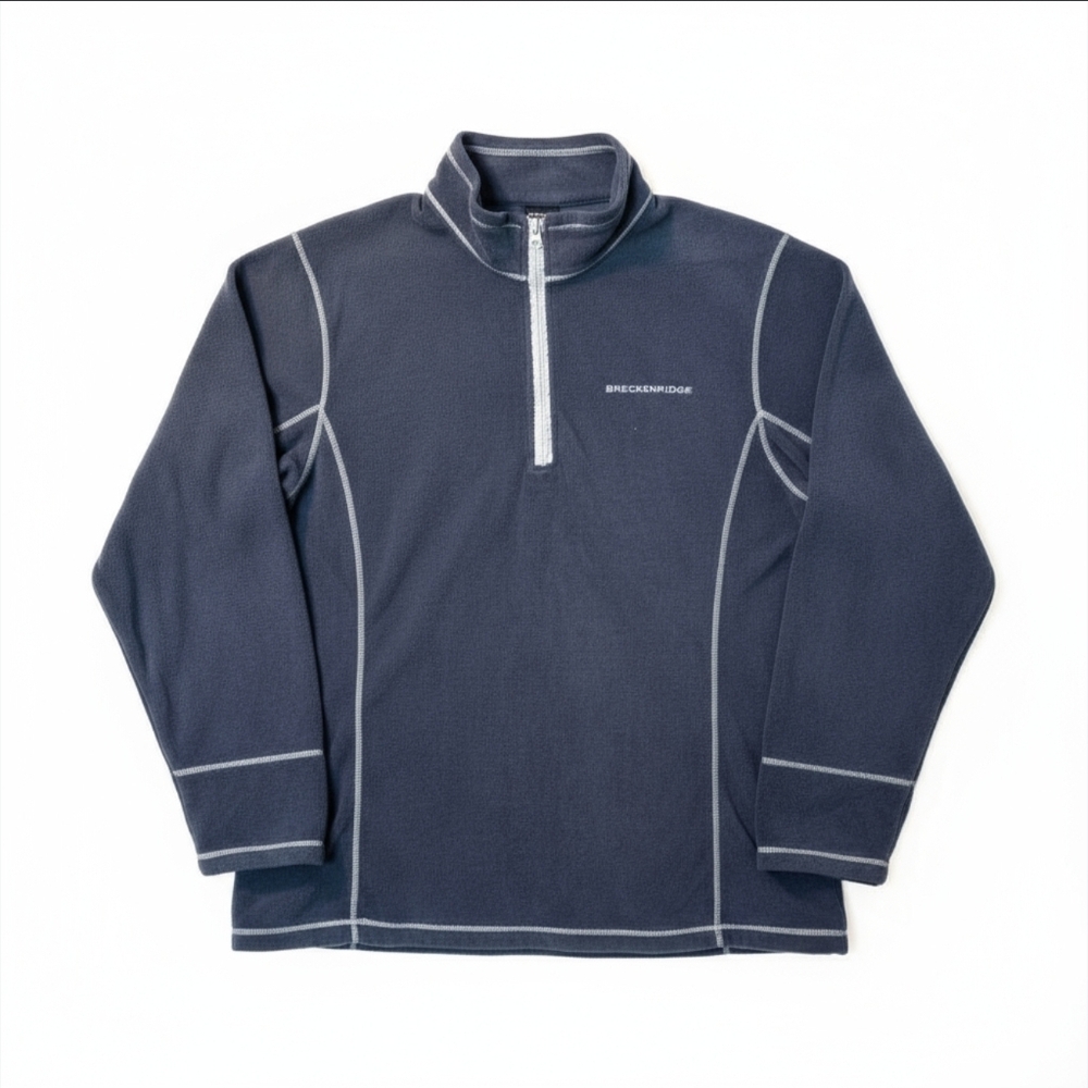 Breckenridge Grid Fleece 1/4 Zip Up Sweater. High Performance Gear